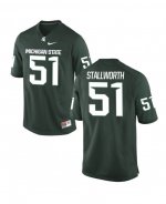 Men's Kyonta Stallworth Michigan State Spartans #51 Nike NCAA Green Authentic College Stitched Football Jersey SL50Y08AO
